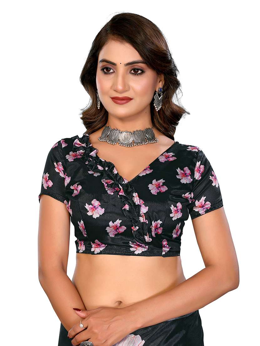 Women Pack Of 2 Printed Combo Saree With Blouse - 22610396 -  Standard Image - 3