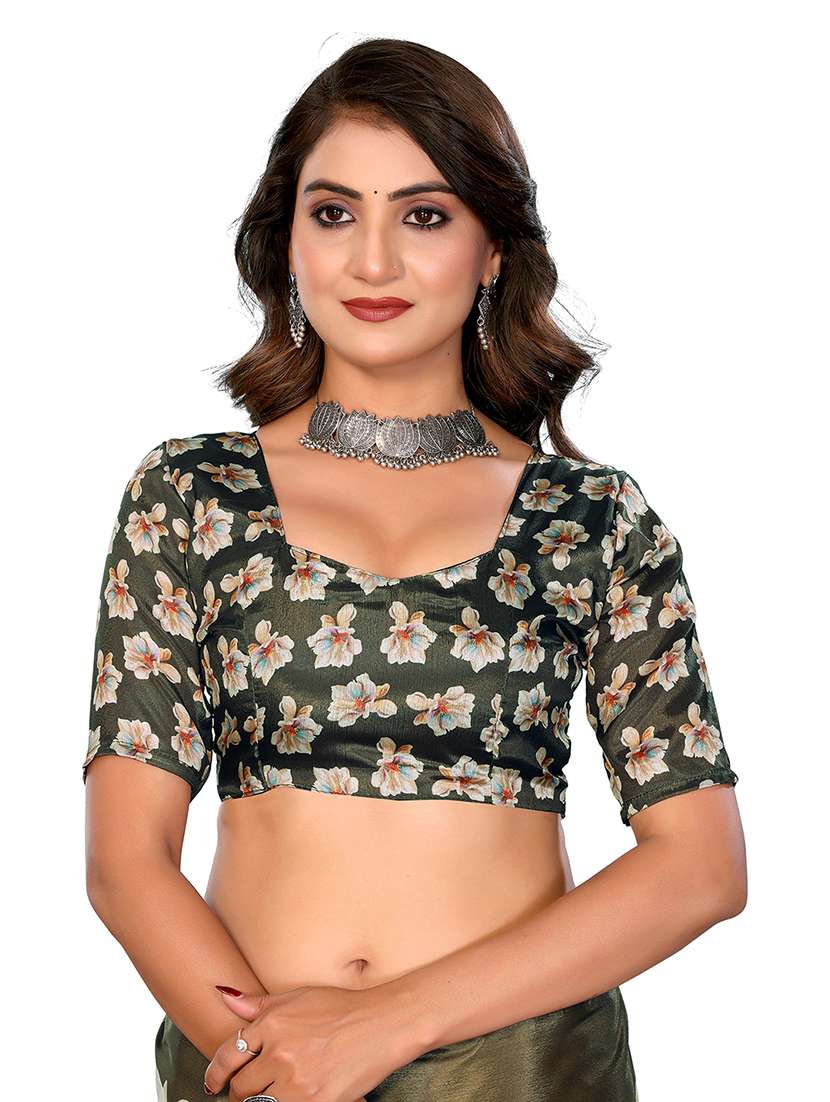 Women Pack Of 2 Printed Combo Saree With Blouse - 22610407 -  Standard Image - 3