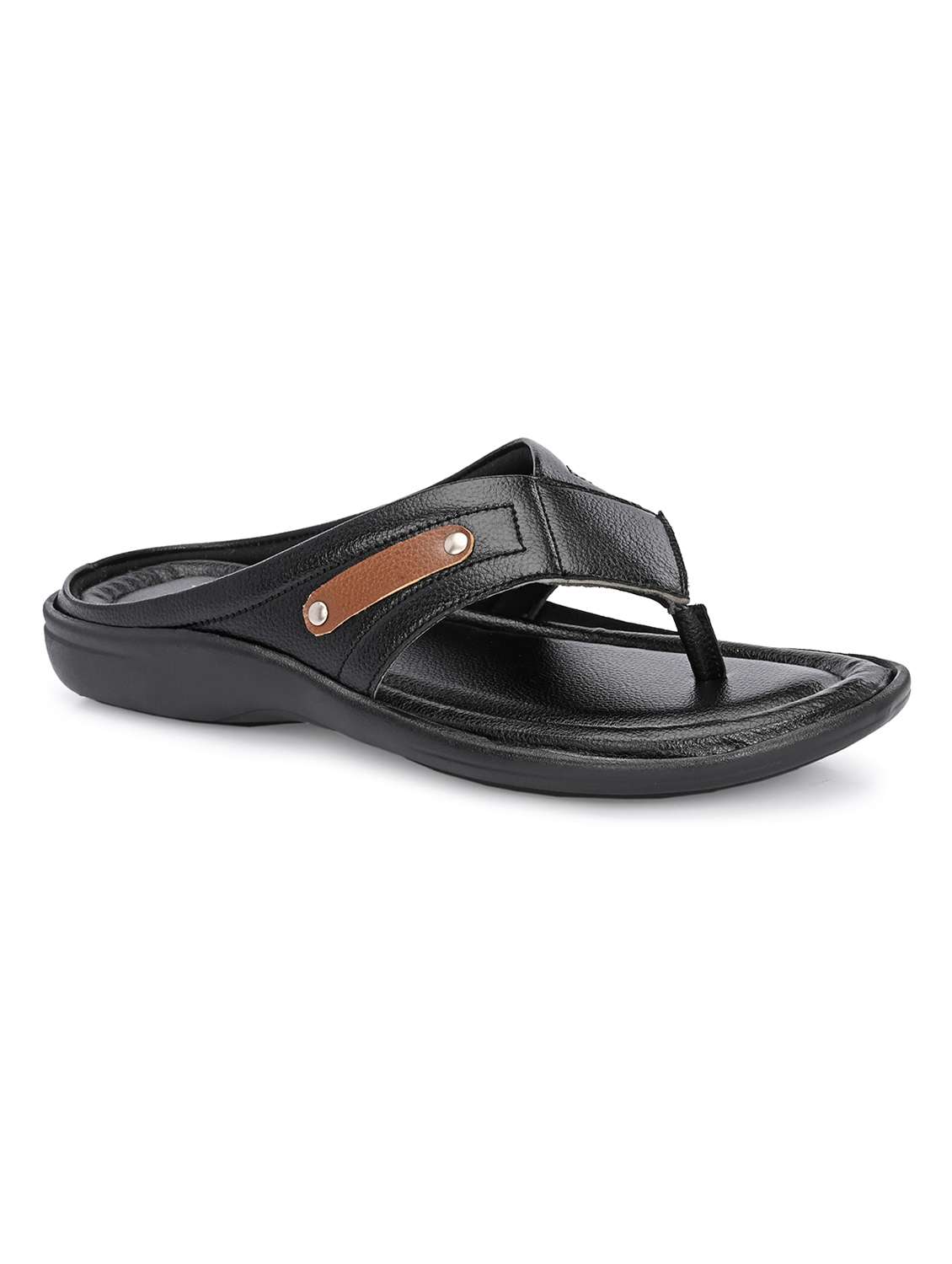 men textured toe separator sandal
