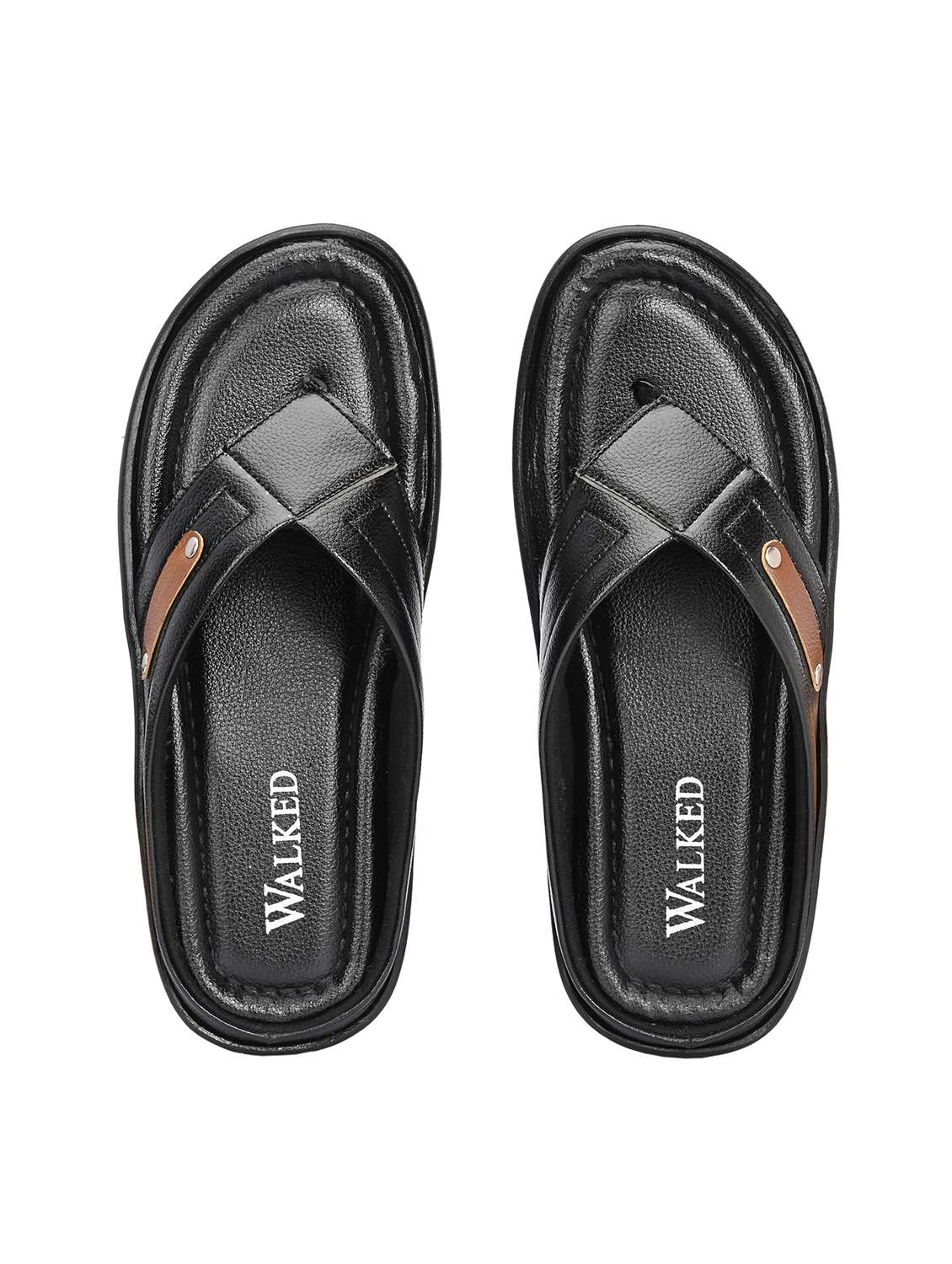 Men Textured Toe Separator Sandal - 22610496 -  Standard Image - 3