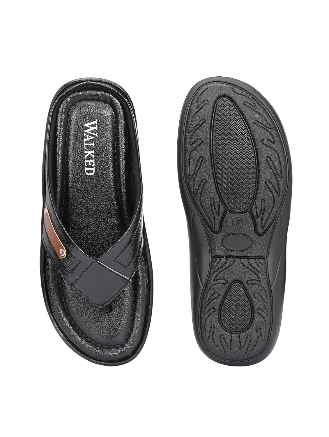 Men Textured Toe Separator Sandal - 22610496 -  Standard Image - 5