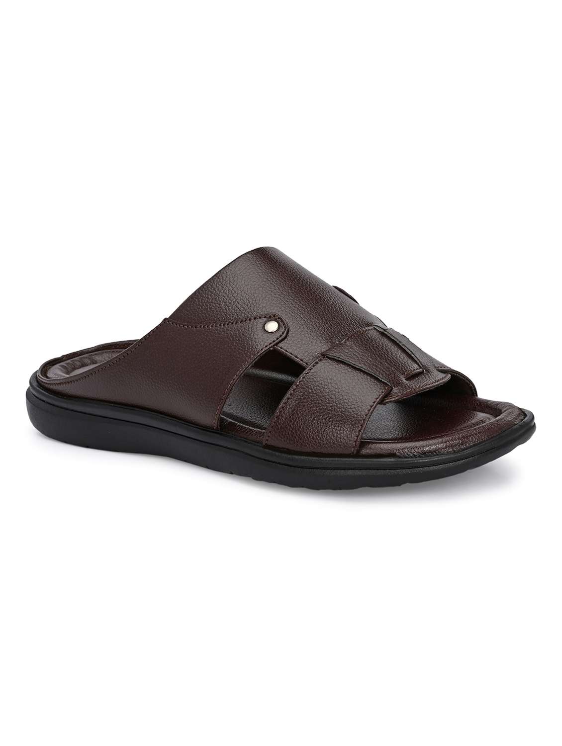 men solid slip on sandal