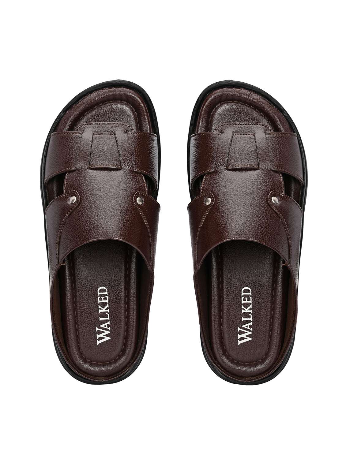 Men Solid Slip On Sandal - 22610515 -  Standard Image - 3