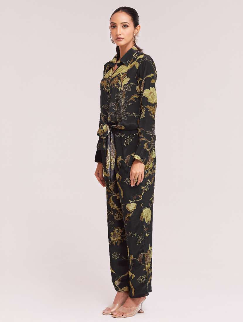 Women Printed Long Sleeves Shirt And Trouser Co-ord Set - 22610762 -  Standard Image - 5