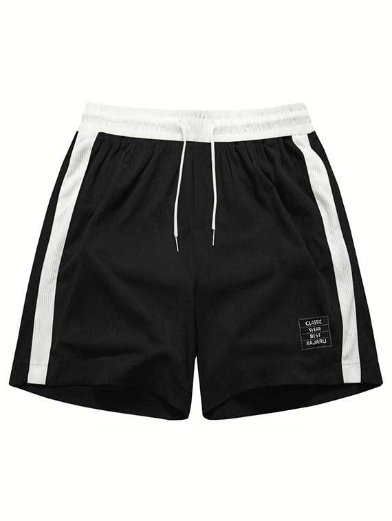 Men Color Block Mid Rise Regular Fit Sport Shorts - 22610771 -  Standard Image - 3