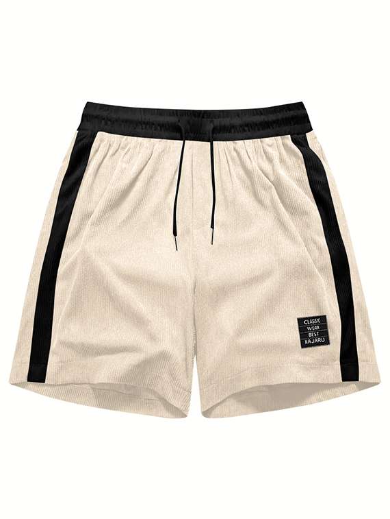 Men Color Block Mid Rise Regular Fit Sport Shorts - 22610777 -  Standard Image - 3