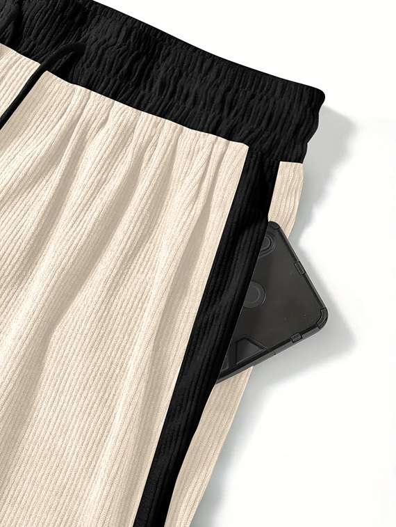 Men Color Block Mid Rise Regular Fit Sport Shorts - 22610777 -  Standard Image - 5