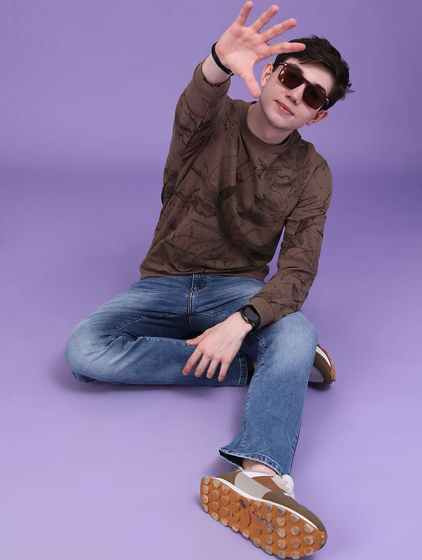 Men Washed Mid Rise Full Length Straight Jeans - 22613299 -  Standard Image - 5