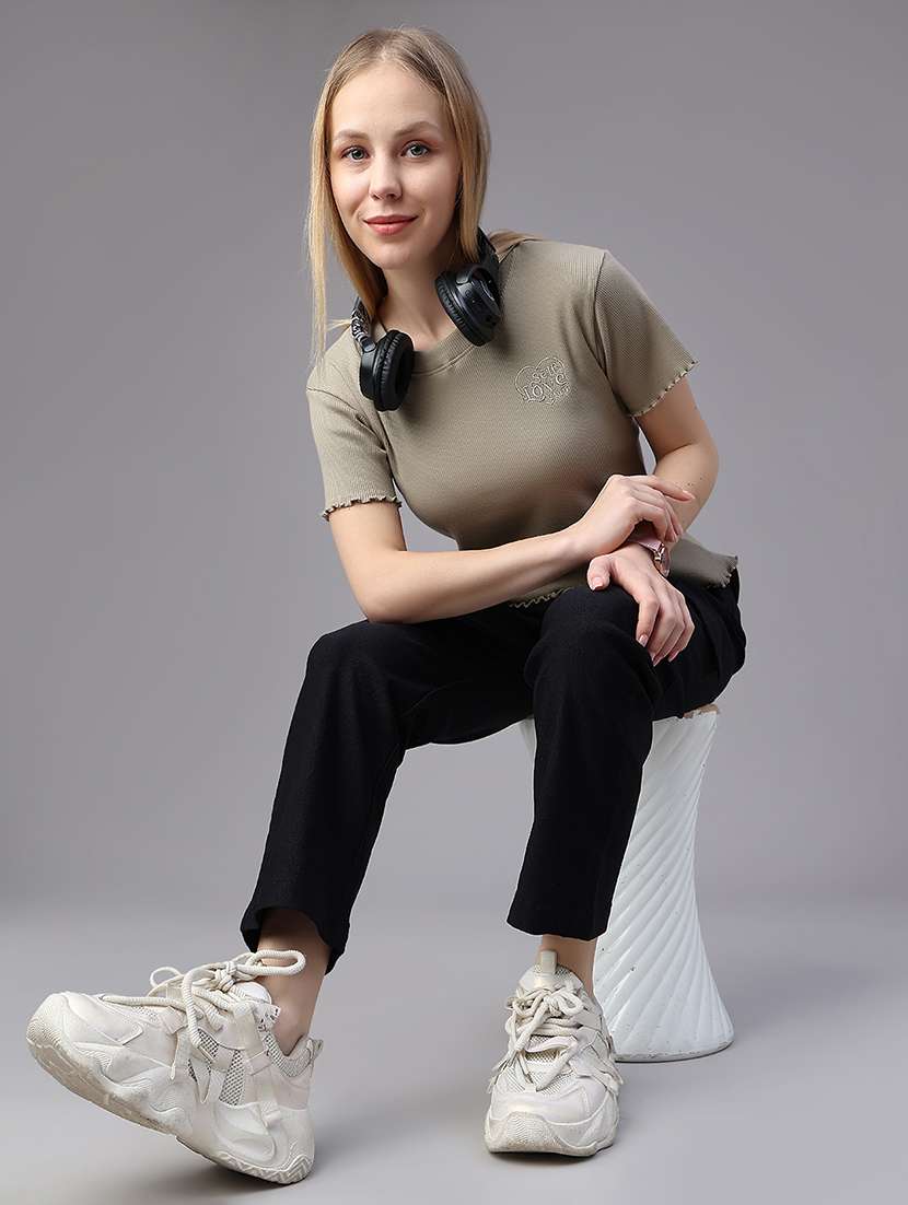 Women Solid High Rise Regular Fit Cargo - 22614246 -  Standard Image - 5