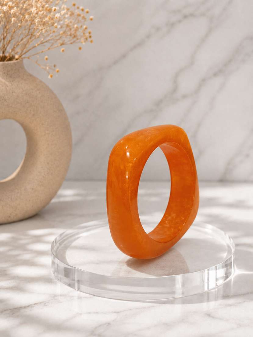 Women Set Of 3 Wood & Resin Bangles - 22614909 -  Standard Image - 3