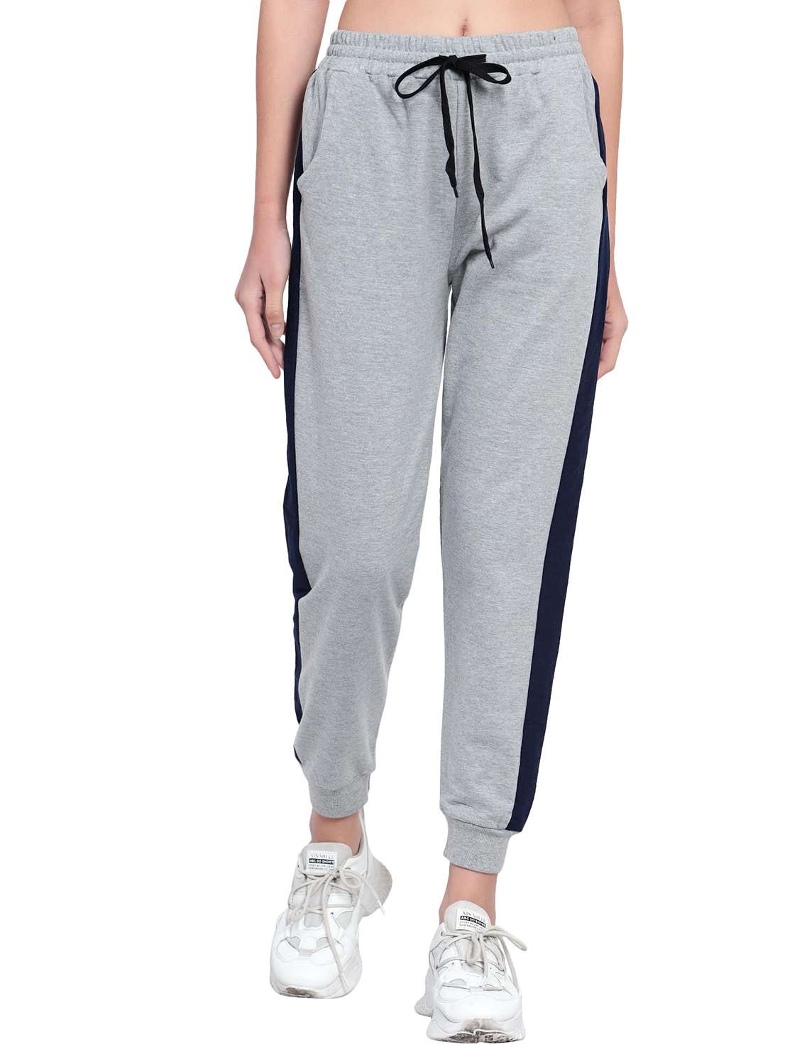 women tapered mid rise regular fit jogger