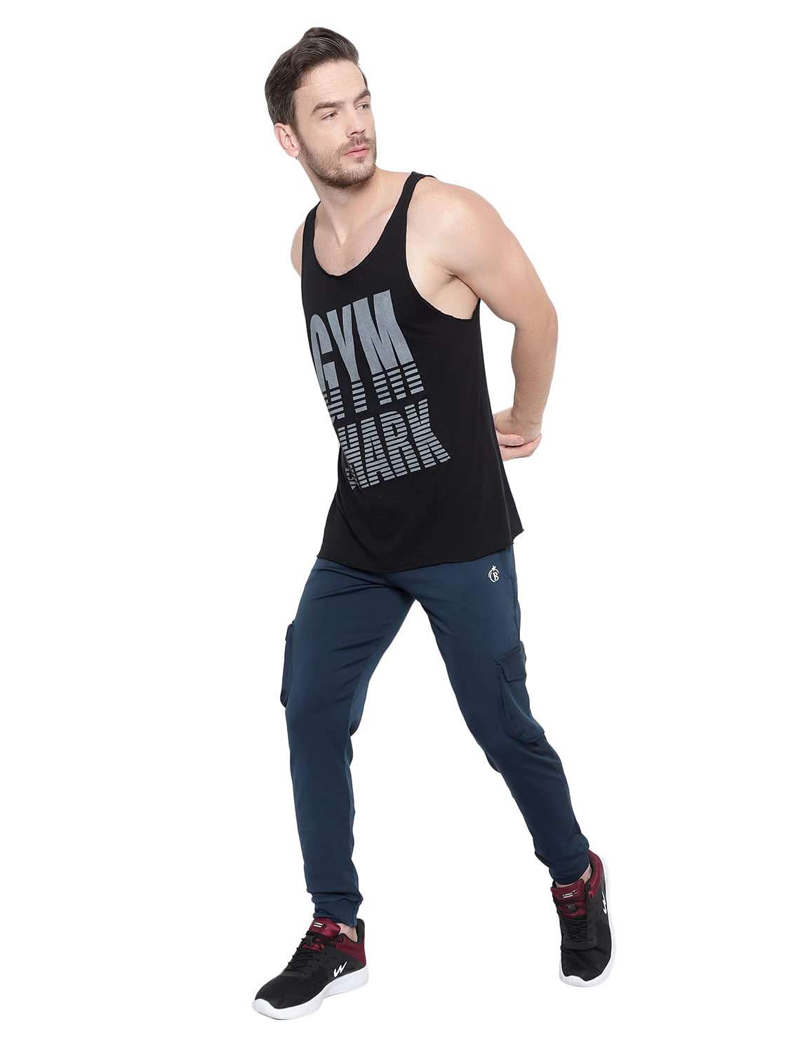 Men Solid Mid Rise Regular Fit Jogger - 22615224 -  Standard Image - 5