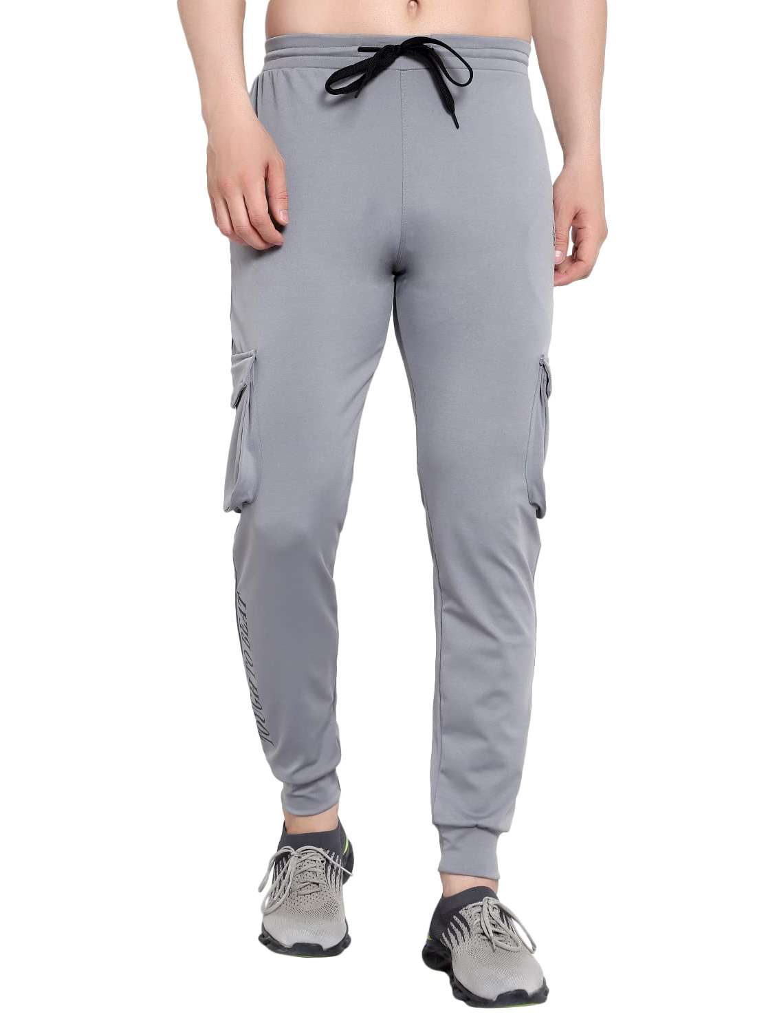 men typographic mid rise regular fit jogger