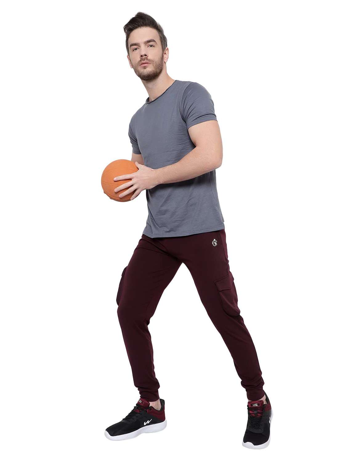 Men Solid Mid Rise Regular Fit Jogger - 22615232 -  Standard Image - 5