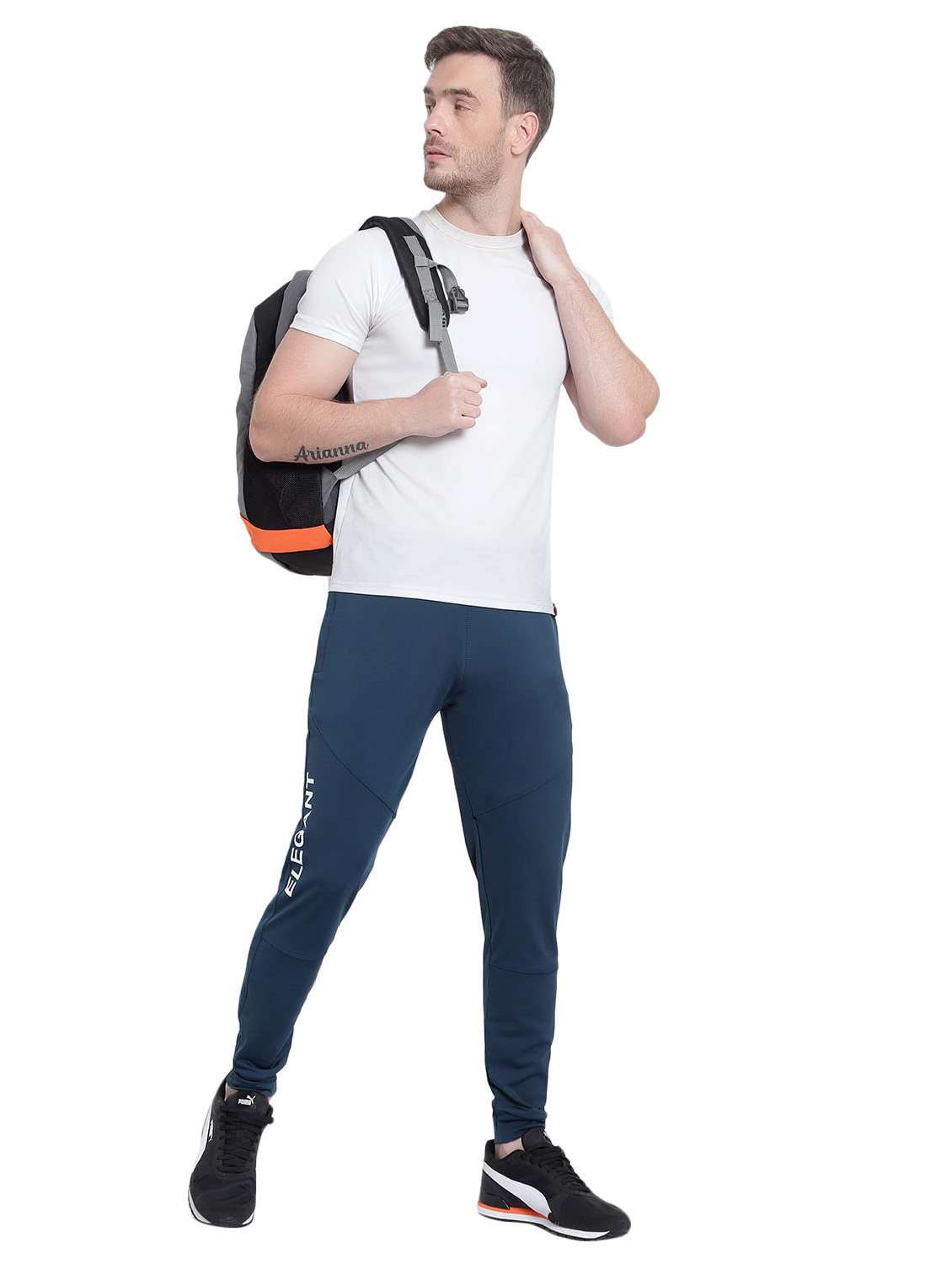 Men Typographic Mid Rise Regular Fit Jogger - 22615241 -  Standard Image - 3