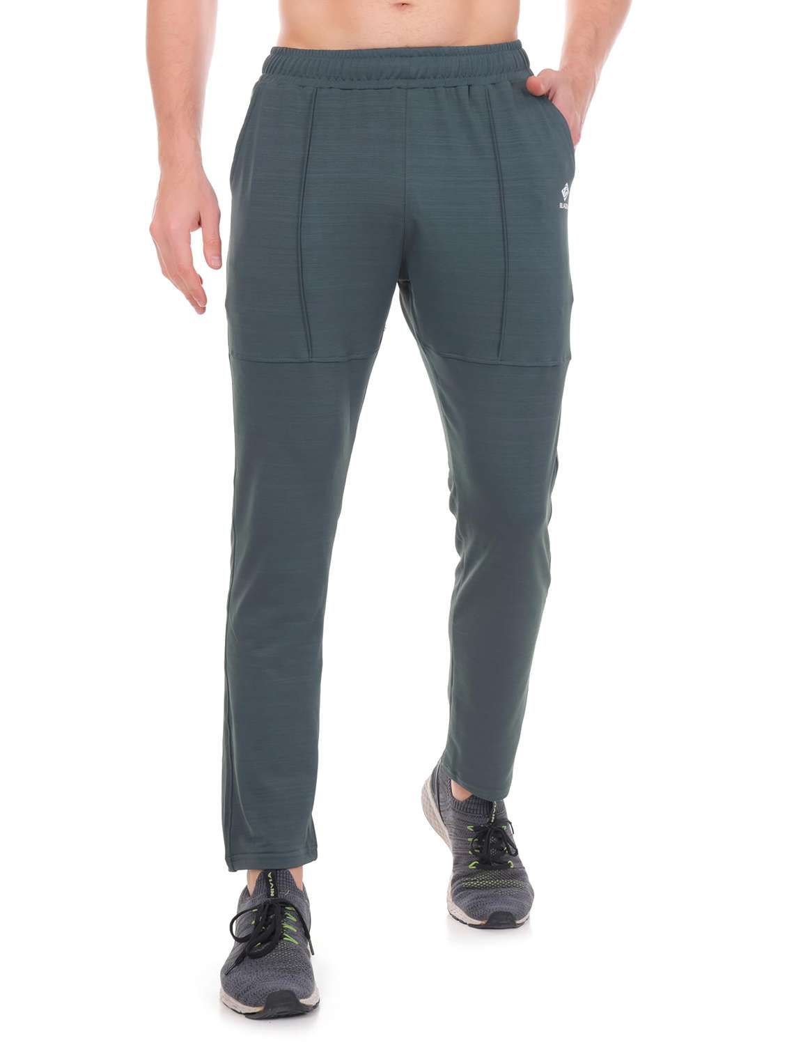 men self design mid rise regular fit track pant