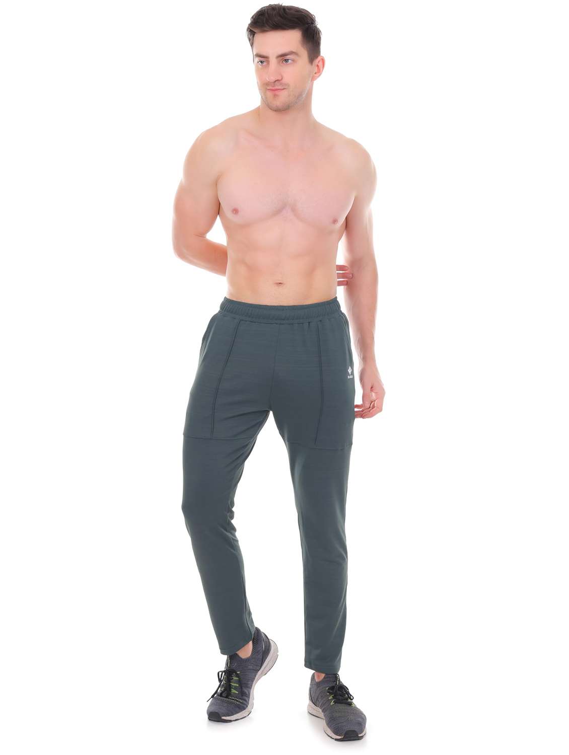 men self design mid rise regular fit track pant - 22615258 -  Standard Image - 5