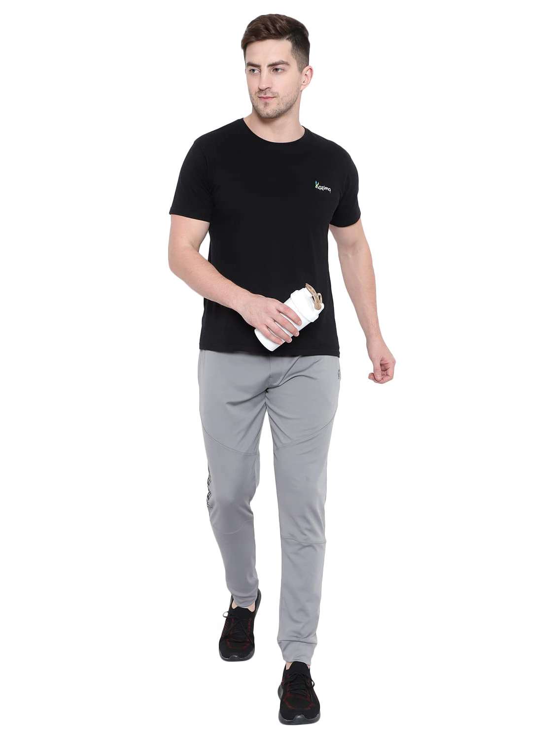 men typographic mid rise jogger - 22615283 -  Standard Image - 5
