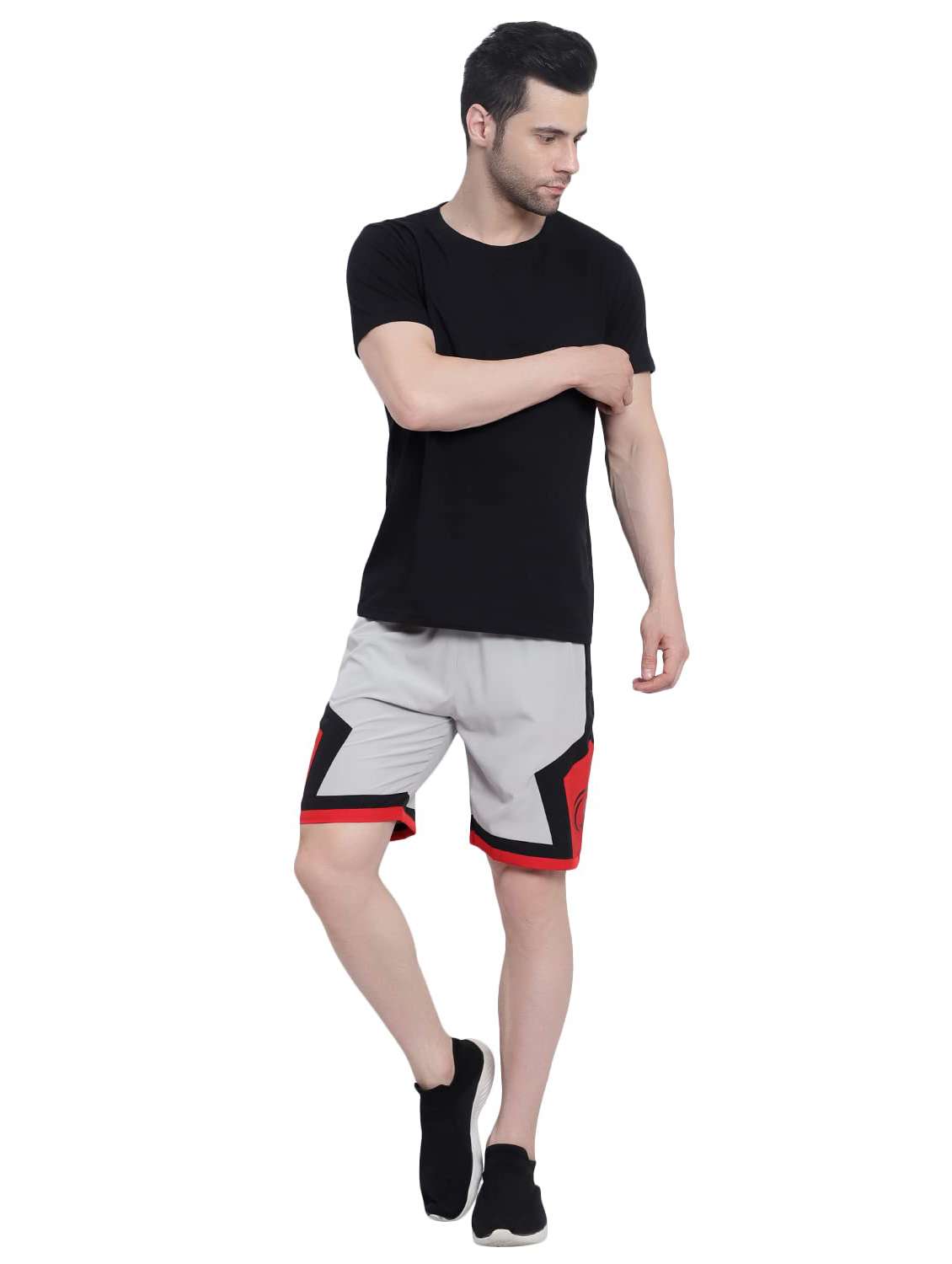 Men Colourblocked Mid Rise Regular Fit Shorts - 22615314 -  Standard Image - 5