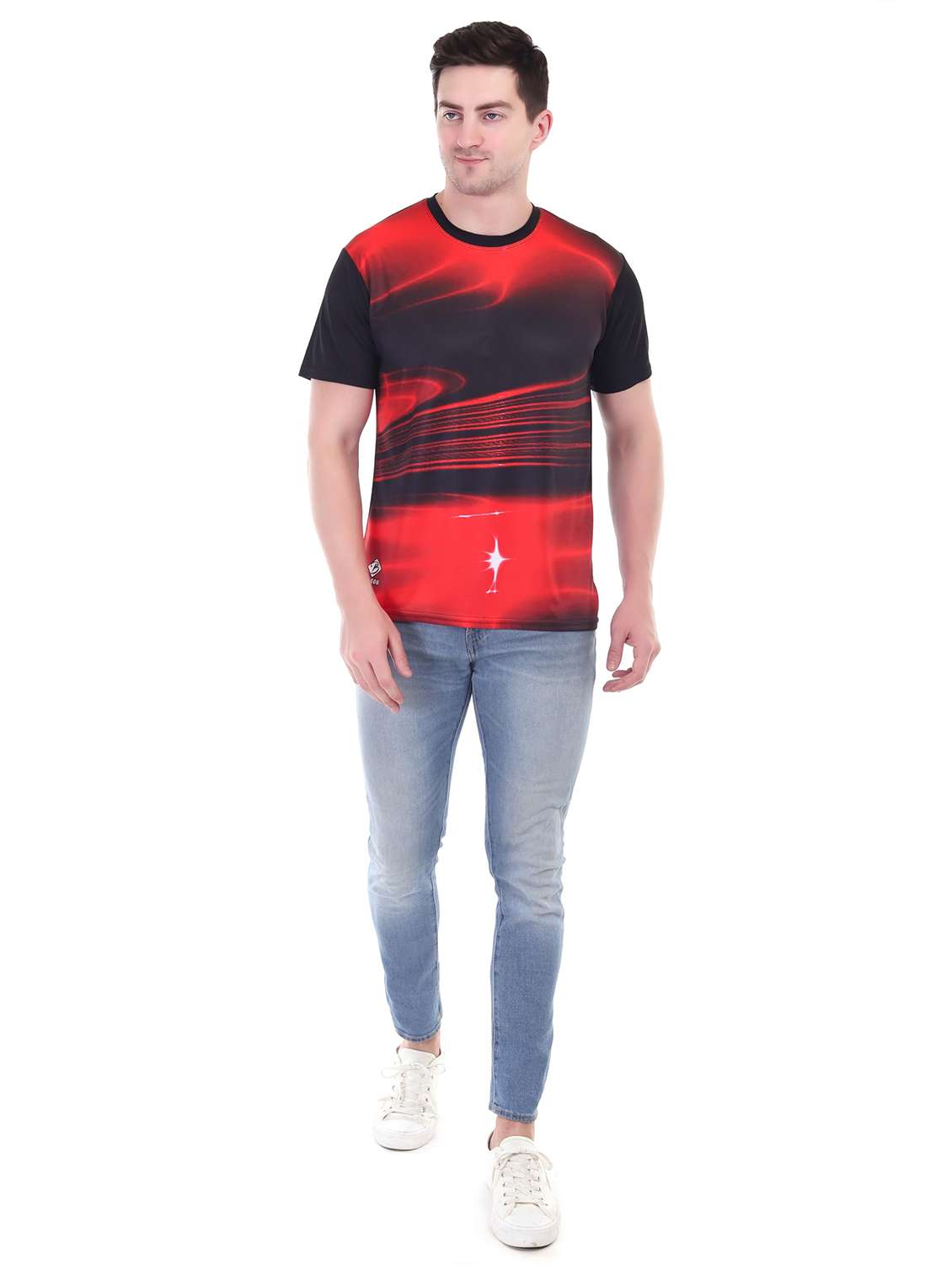men printed short sleeves regular fit t-shirt - 22615393 -  Standard Image - 3