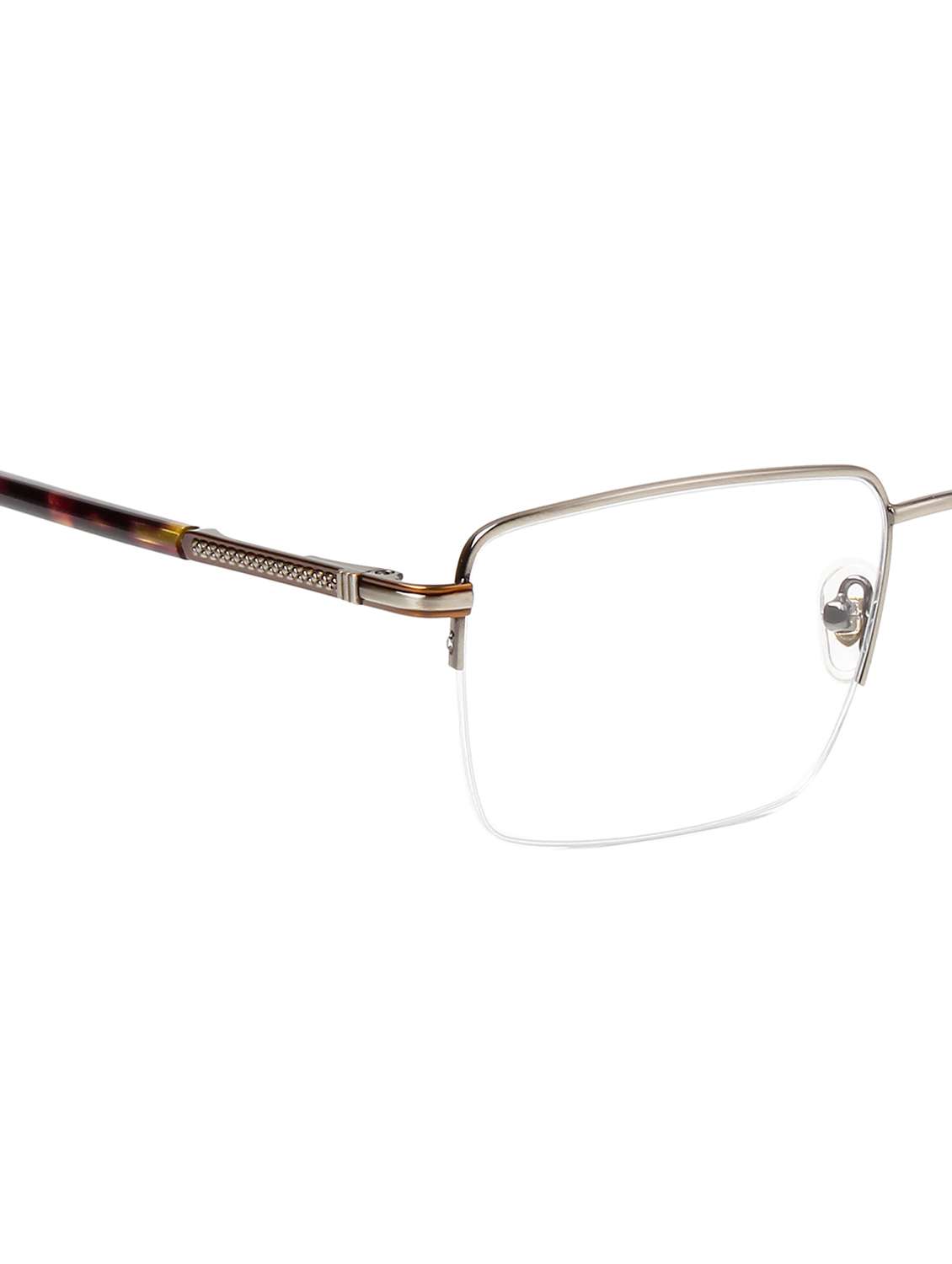 ted smith unisex silver half rim rectangle frame - 22615441 -  Standard Image - 5