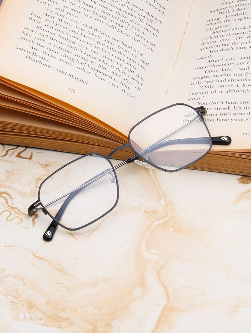 ted smith unisex full rim square black frames