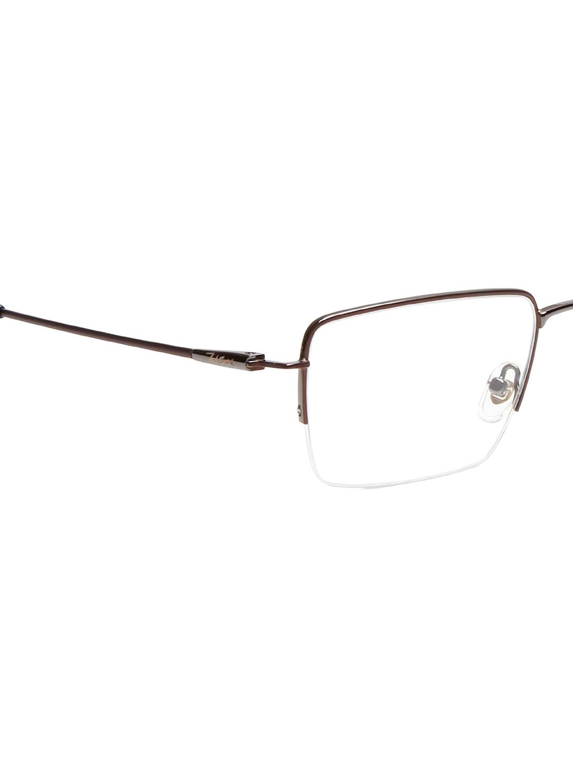 ted smith unisex brown half rim rectangle frame - 22615472 -  Standard Image - 5