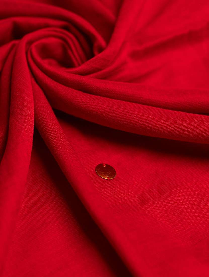 Women Solid With Work Handloom Saree With Blouse - 22615524 -  Standard Image - 5