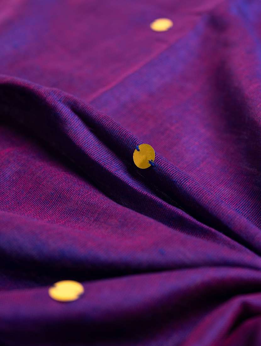women solid with work handloom saree with blouse - 22615557 -  Standard Image - 5