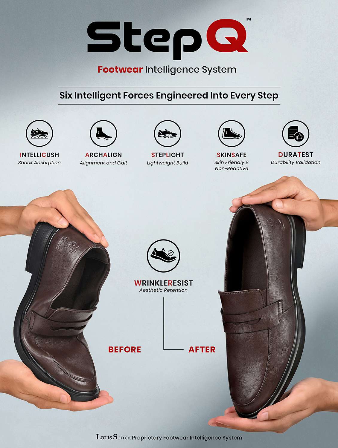 men solid slip on formal shoes - 22615673 -  Standard Image - 5