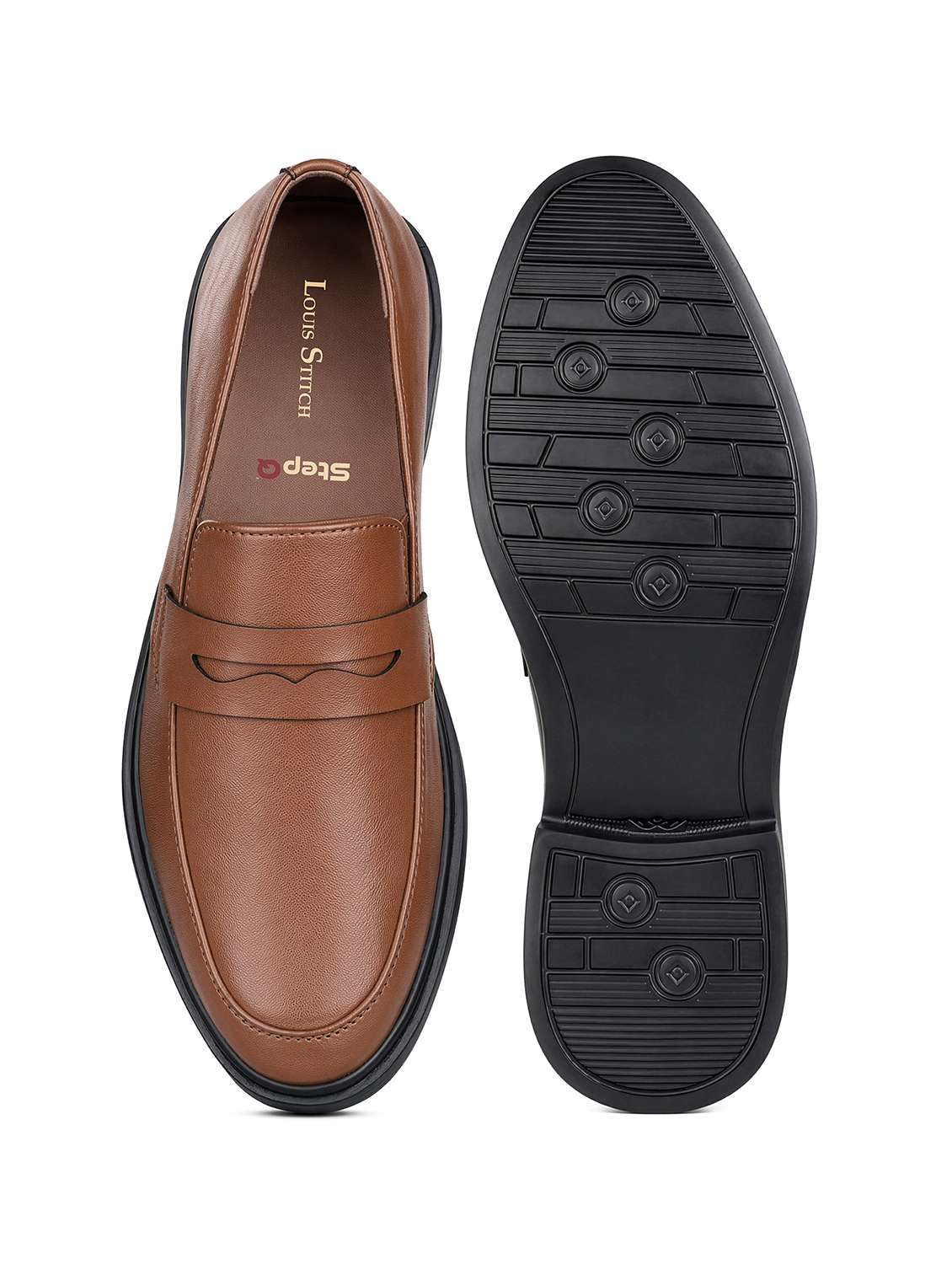 Men Solid Slip On Formal Shoes - 22615674 -  Standard Image - 3