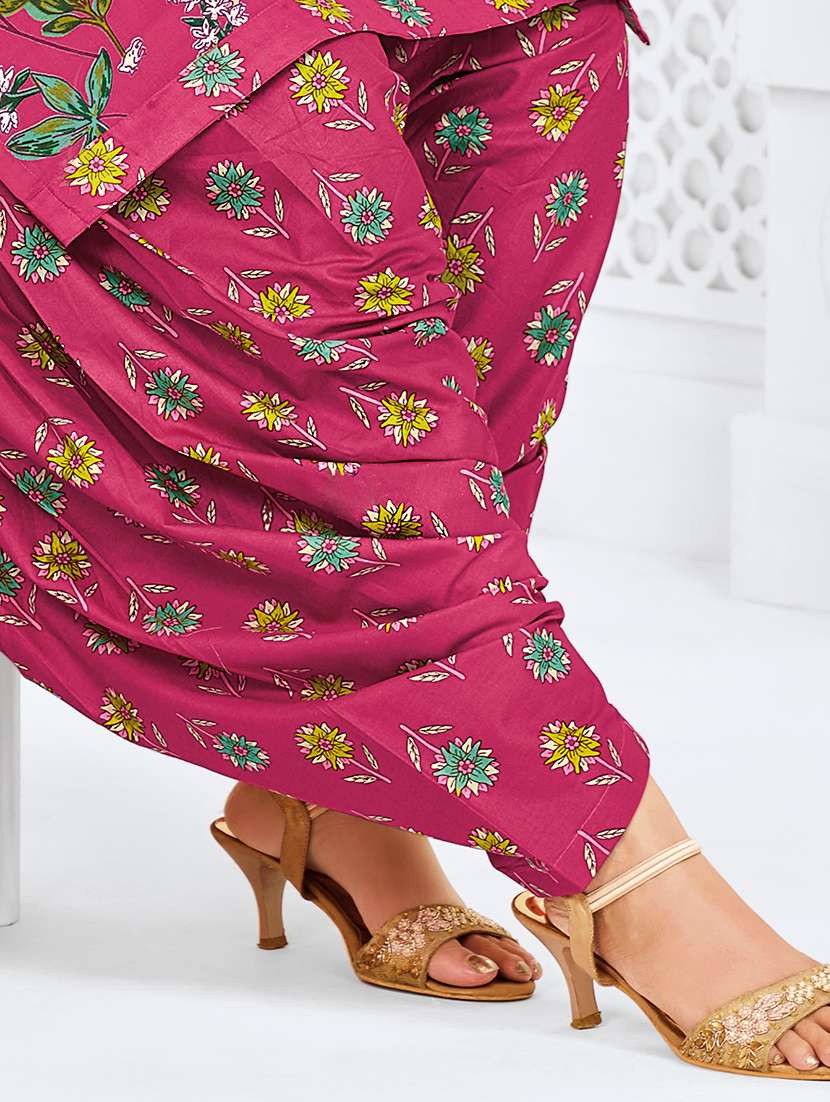Women Printed Unstitched Suit Set - 22616175 -  Standard Image - 3