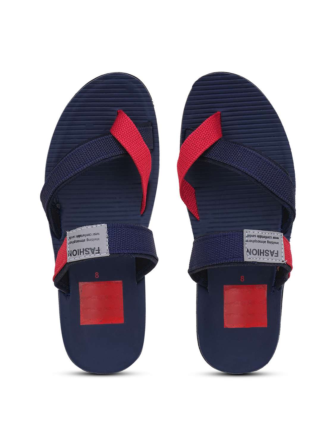 men color block toe seperator flip flop - 22616248 -  Standard Image - 3