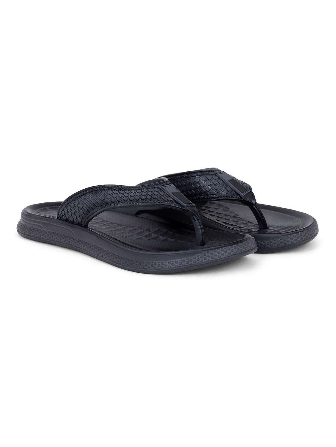 men textured toe separator flip flop