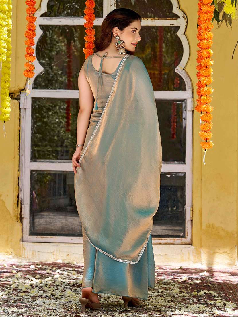 women embroidered sleeveless kurta palazzo set with dupatta - 22616338 -  Standard Image - 3