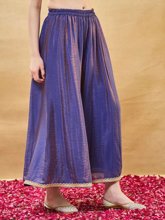 Women Embroidered Three Quarter Sleeves Kurta Palazzo Set With Dupatta - 22616686 -  Standard Image - 3