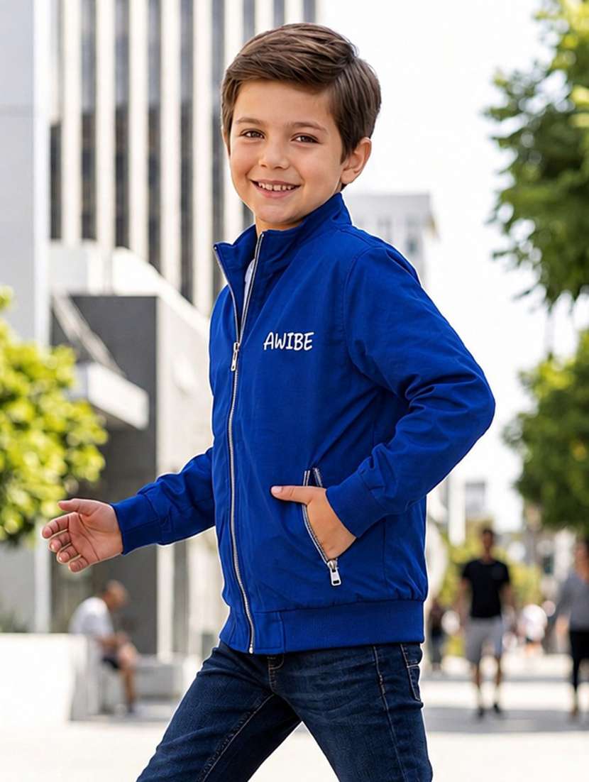 boys typographic long sleeves bomber jacket - 22616725 -  Standard Image - 3