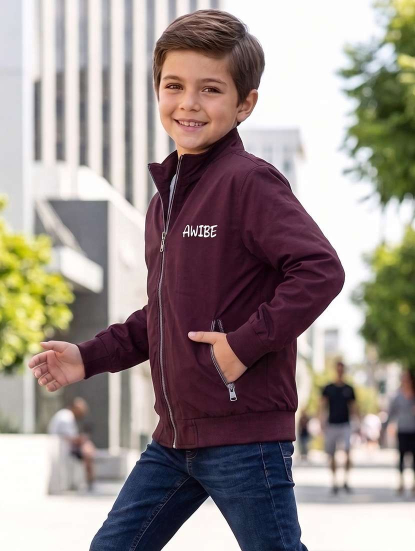 boys typographic long sleeves bomber jacket - 22616730 -  Standard Image - 3