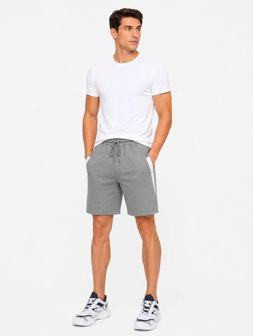 Men Solid Mid Rise Regular Fit Shorts - 22616851 -  Standard Image - 5