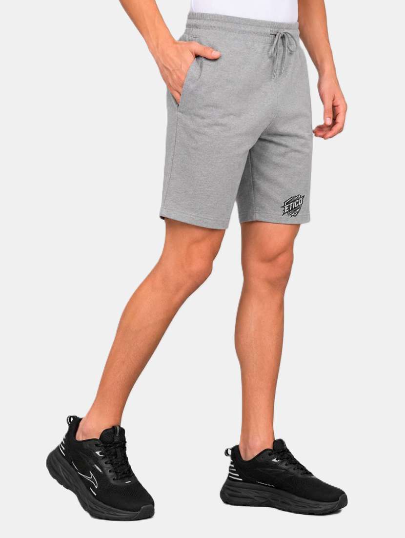 Men Solid Mid Rise Regular Fit Shorts - 22616852 -  Standard Image - 3