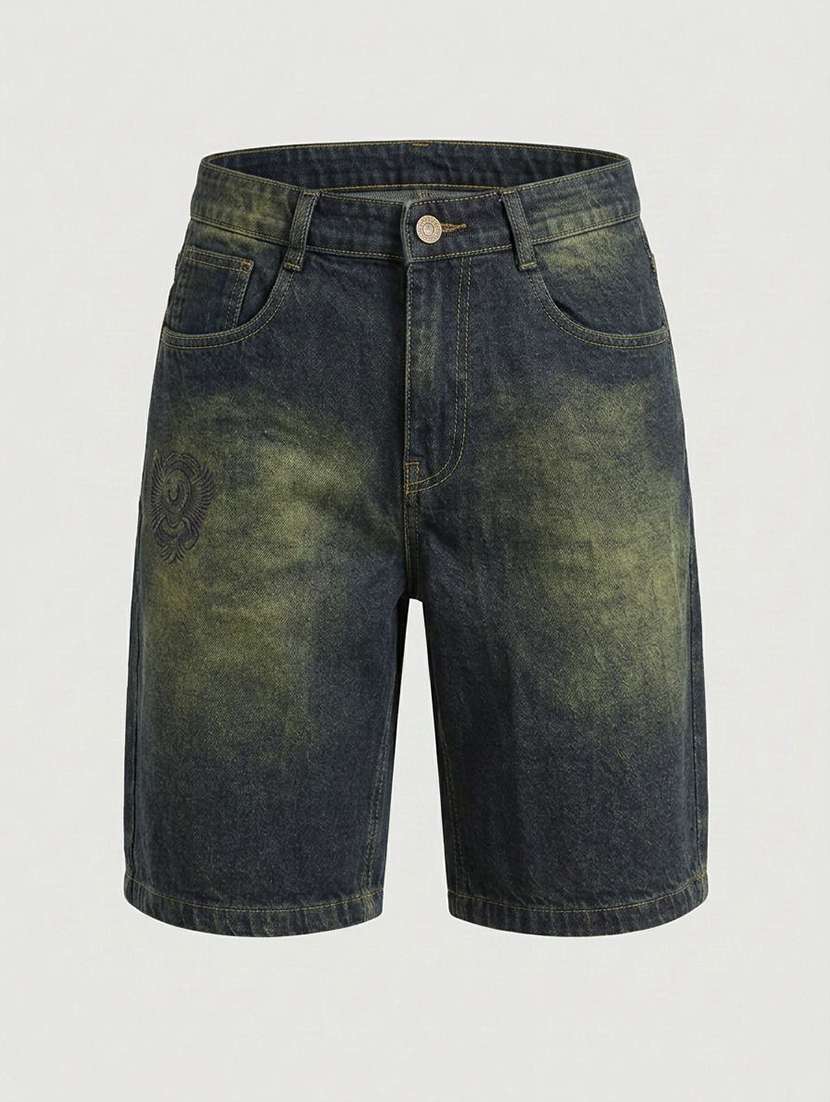 Women Washed Mid Rise Regular Fit Shorts - 22617056 -  Standard Image - 3