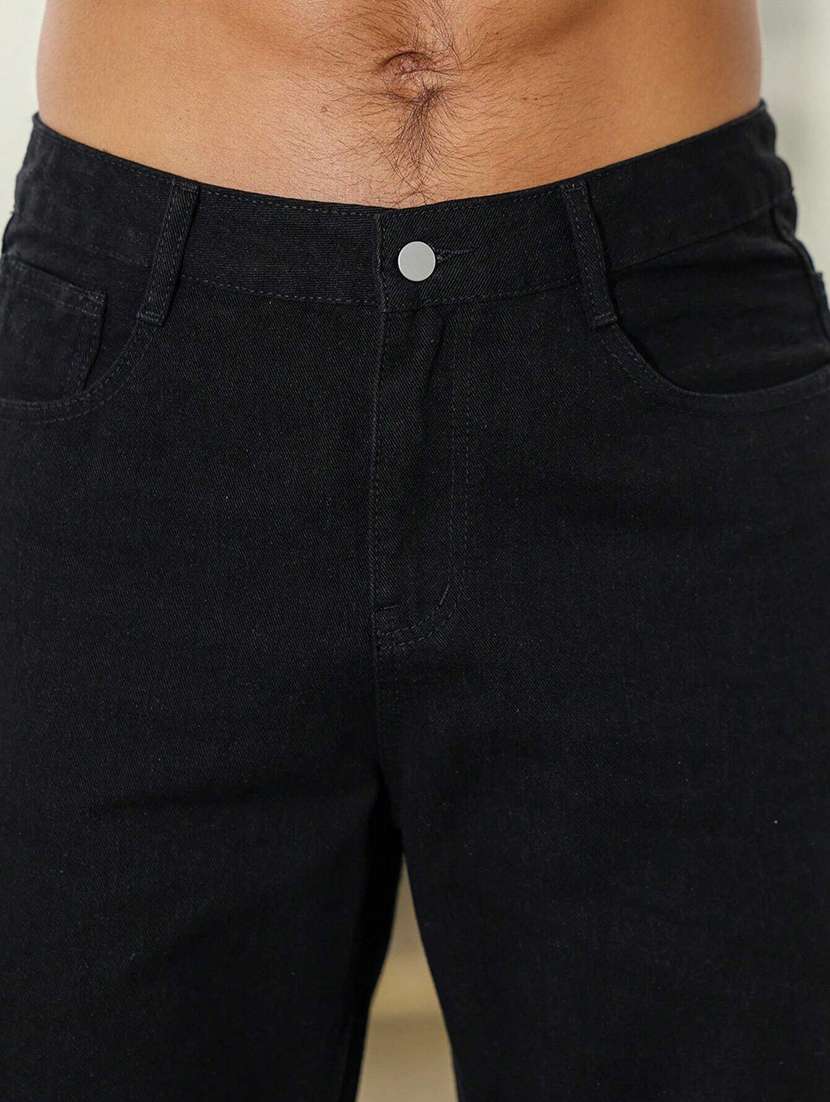 Men Solid Mid Rise Straight Jeans - 22617089 -  Standard Image - 5