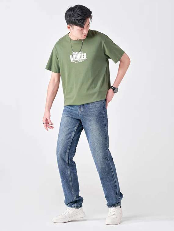 Men Washed Mid Rise Straight Jeans - 22617092 -  Standard Image - 3
