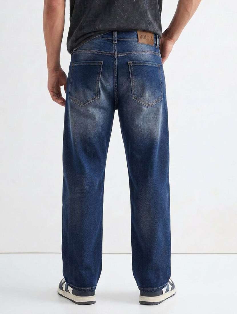 Men Washed Mid Rise Straight Jeans - 22617098 -  Standard Image - 3