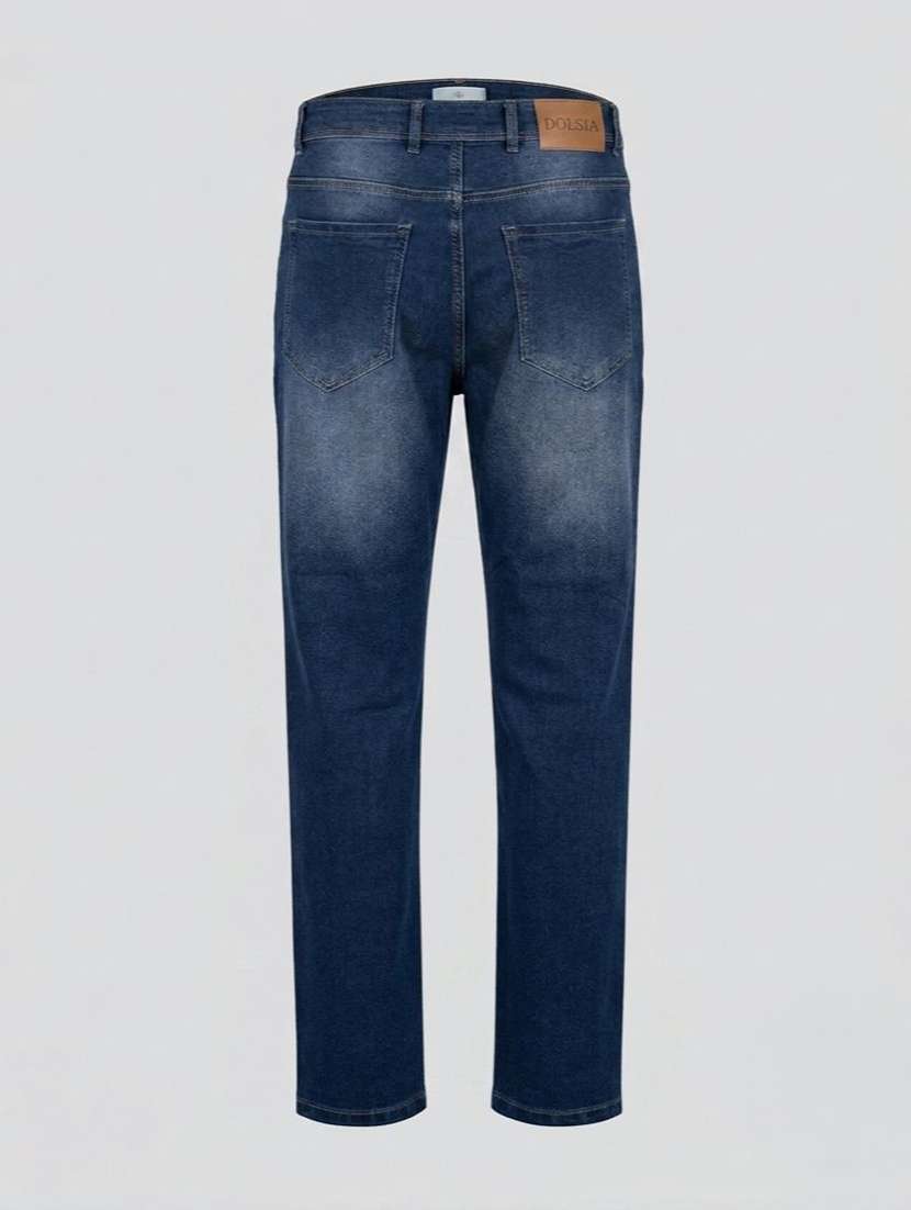 Men Washed Mid Rise Straight Jeans - 22617098 -  Standard Image - 5