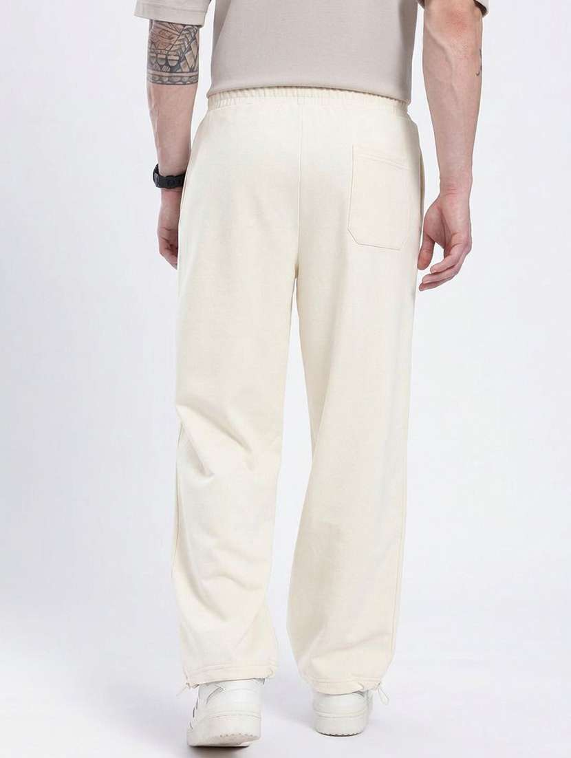 Men Solid Mid Rise Regular Fir Track Pant - 22617102 -  Standard Image - 3