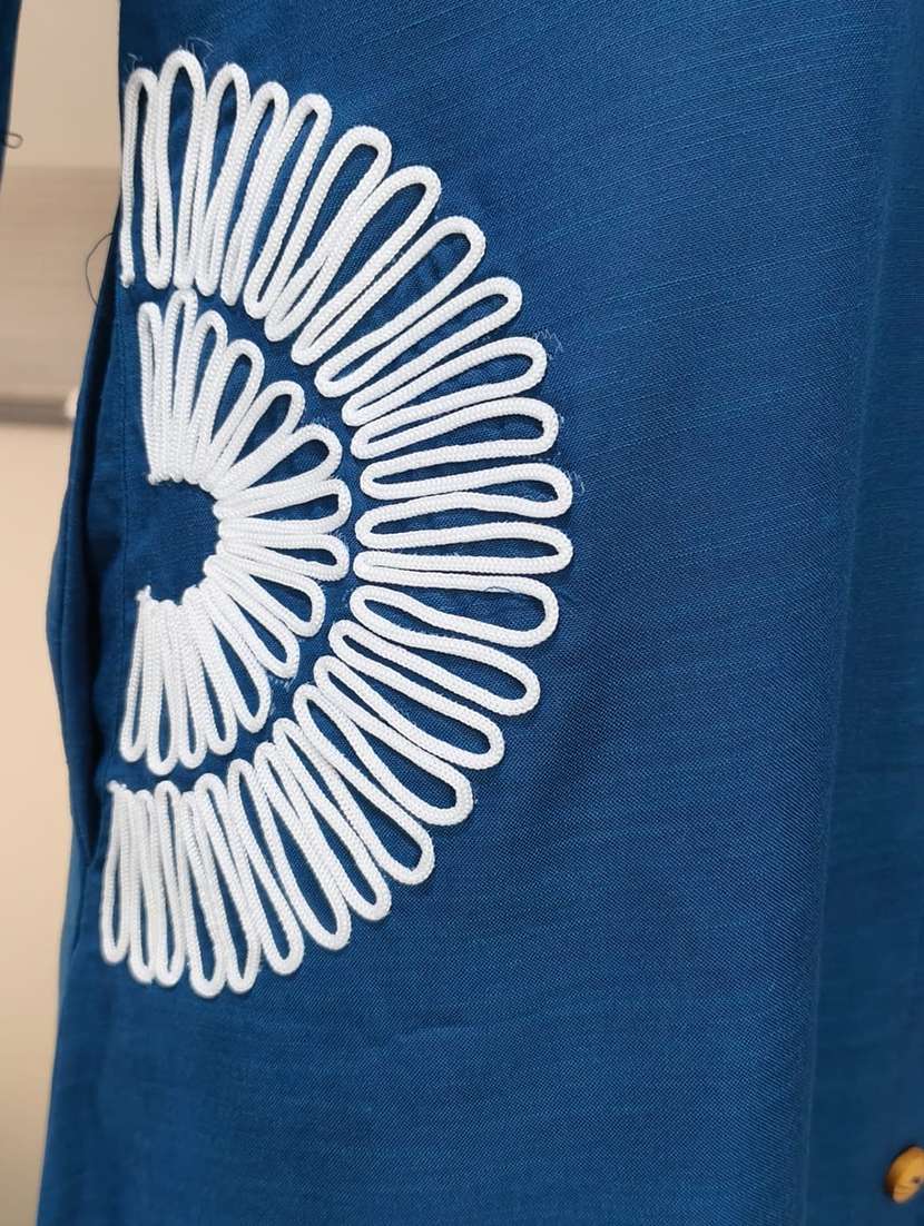 Women Embroidered Three Quarter Sleeves A-line Dress - 22618478 -  Standard Image - 5