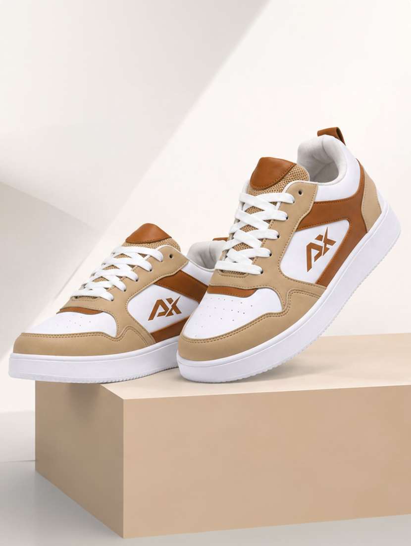 men colourblocked lace up sneaker