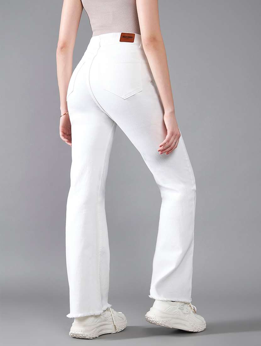 Women Solid High Rise Bootcut Jeans - 22618633 -  Standard Image - 3