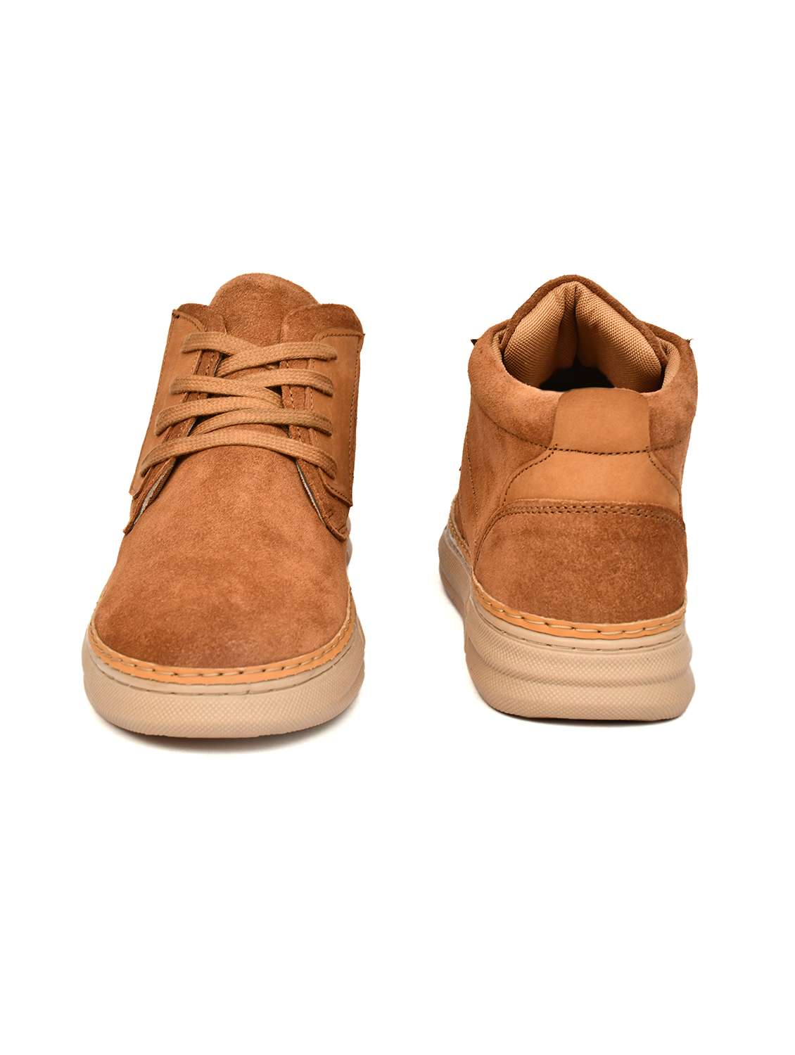 men solid lace up low ankle boots - 22619338 -  Standard Image - 3